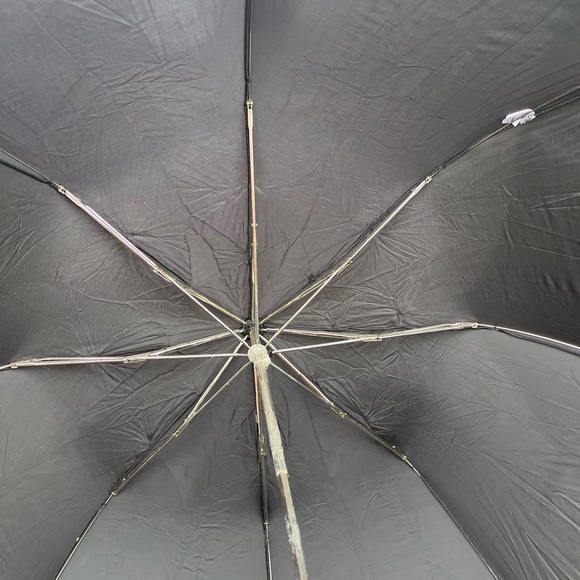 Vintage COCO CHANEL Patent Leather Umbrella Holder w/Chain and Umbrella - Picture 12 of 13